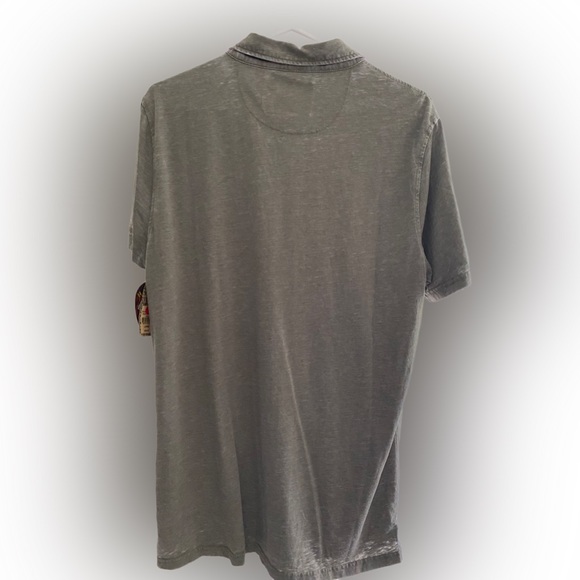 Hard Rock Men's Guitar Company Military Polo Olive Green PRAGUE Size L - NWT - Picture 10 of 12